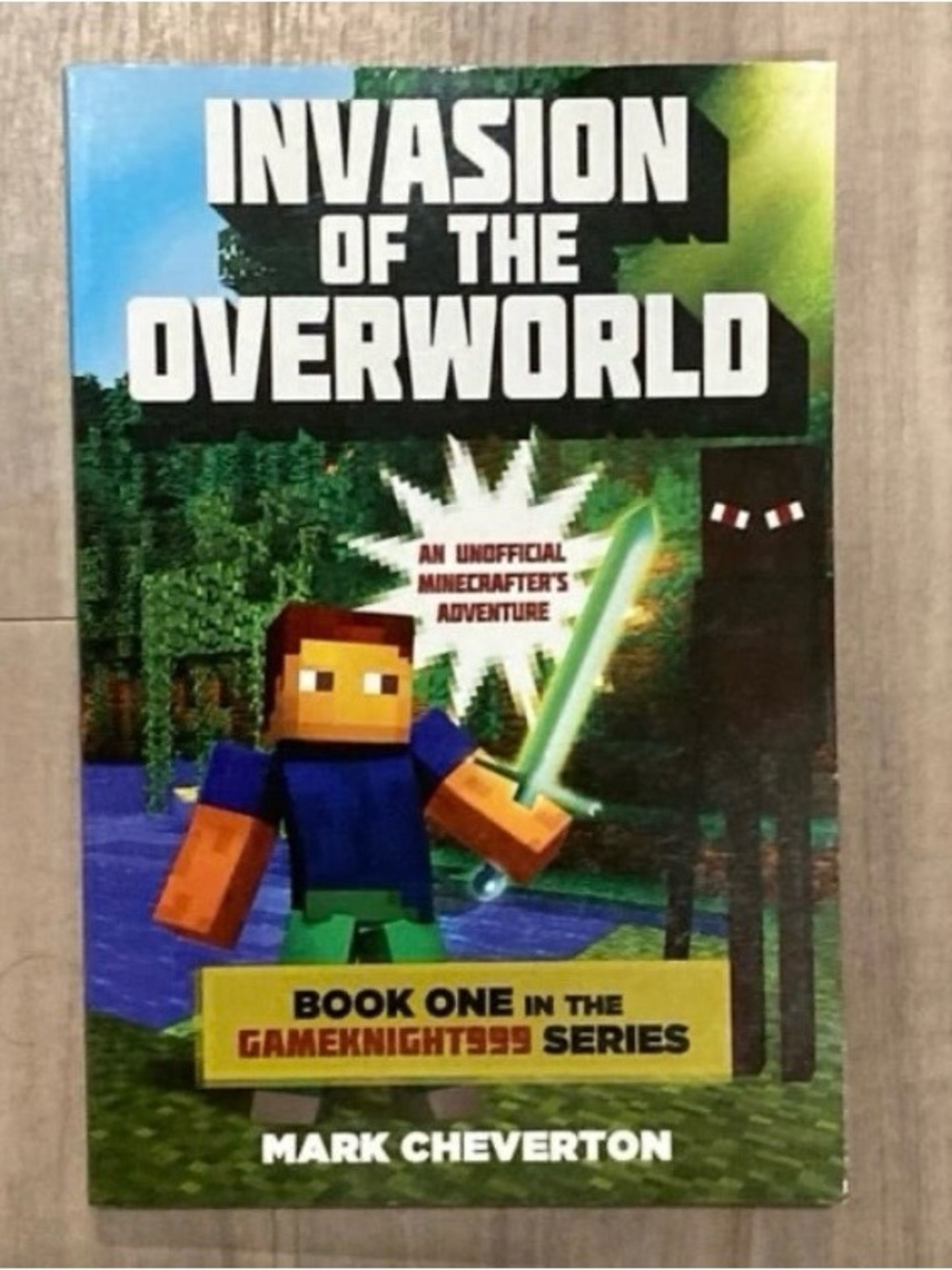 5/$25 Minecraft Invasion of the Overworld Paperback Book by Mark Cheverton